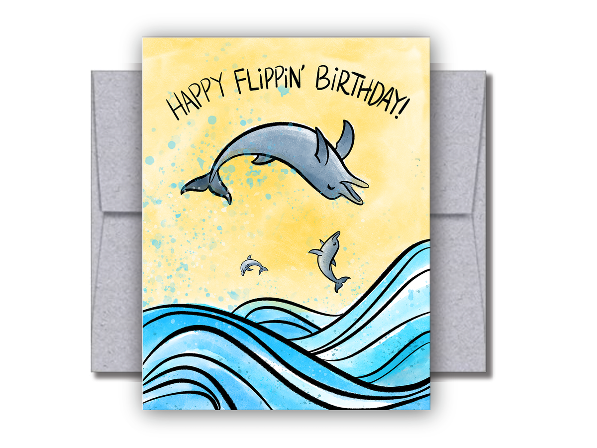 Happy Flippin' Birthday Card C121 – Sketches By The Sea