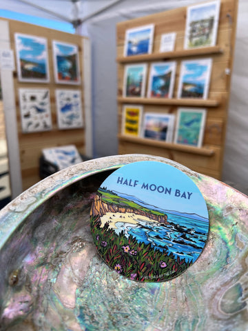 Half Moon Bay Sticker